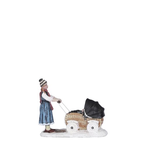 Luville Woman with pram - l8xw4,5xh7,5cm