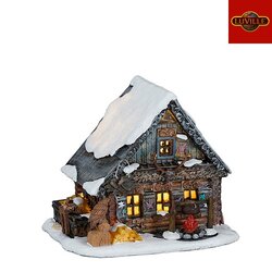 LuVille Woodworker barn led battery operated - l17xw14xh14,5cm