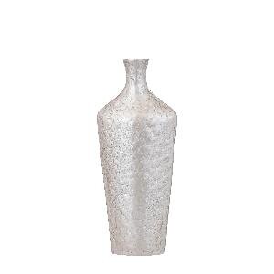 PTMD Lysse Champagne casted alu luxury enamel vase M