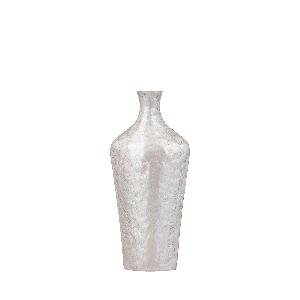 PTMD Lysse Champagne casted alu luxury enamel vase S