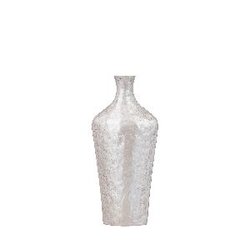 PTMD Lysse Champagne casted alu luxury enamel vase S