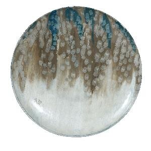 PTMD Maja Gold iron wall panel smoked enamel print roun