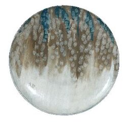 PTMD Maja Gold iron wall panel smoked enamel print roun