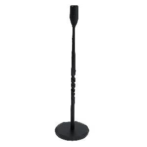 PTMD Marie Black alu simpel candle holder L