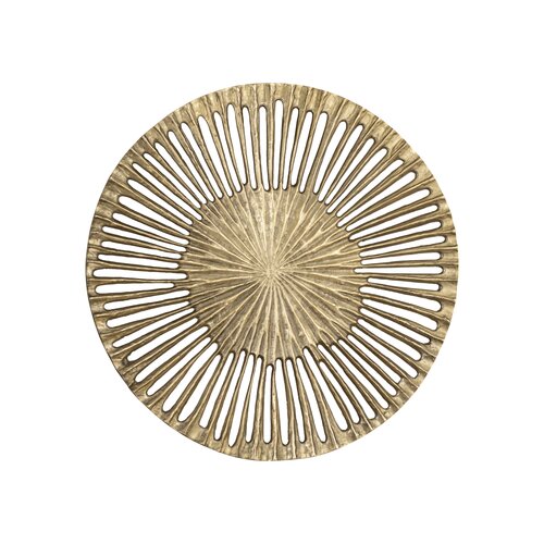 PTMD Marjun Gold casted alu wall panel open round S - afbeelding 1