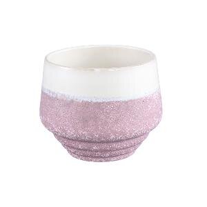 PTMD Mascy Pink ombre ceramic pot round M