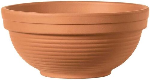 MC Ribschaal roodsteen d19.5h10cm