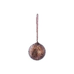 PTMD Meaghan Brown poly ball with glass mosaic M