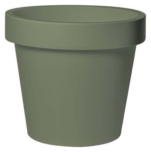 Mega collections Pot linea iris d50h44cm olijfgroen