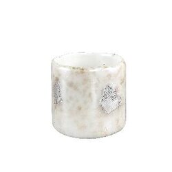 PTMD Metty White glass tealight multi colored round M
