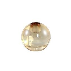 PTMD Mezzi Light Brown glass ball candleholder round