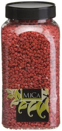 Mica Deco gravel 1kg rood