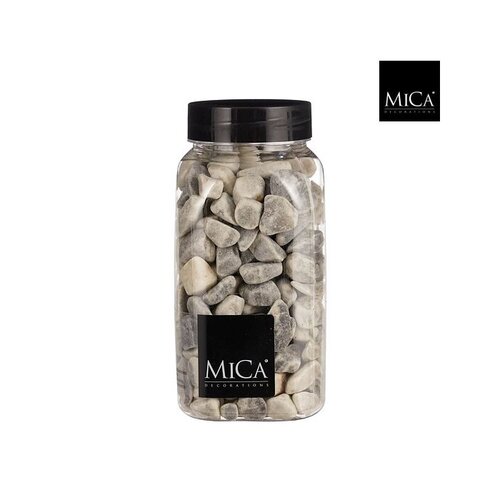 Mica Deco marbles 650ml groot lichtgrijs