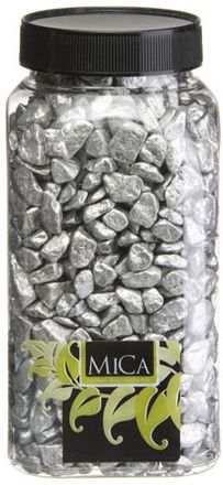 Mica Deco steen 1kg zilver