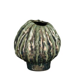 Mica decorations Alva vaas groen - h17,5xd16cm