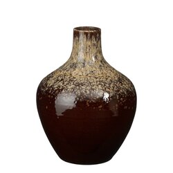 Mica decorations Amalia decoratie fles d.bruin - h30xd23,5cm
