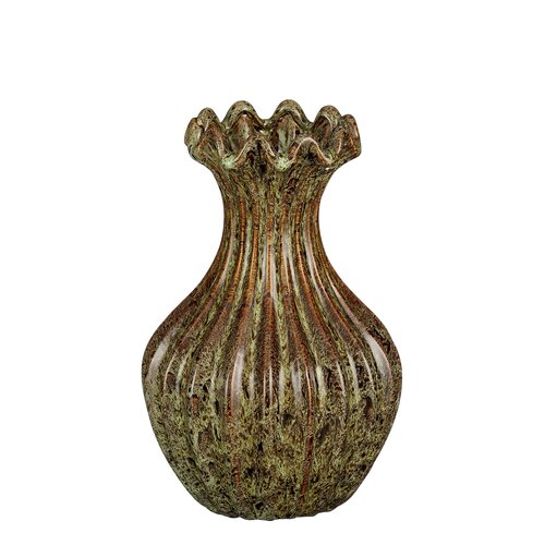 Mica decorations Amara vaas groen - h28xd19cm