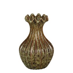 Mica decorations Amara vaas groen - h28xd19cm