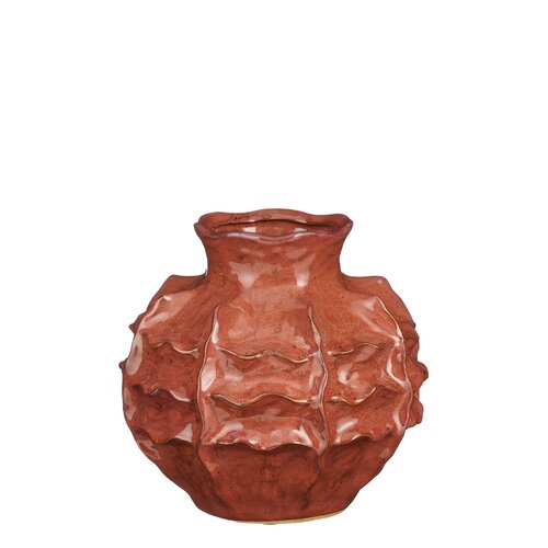 Mica decorations Bente vaas roze - h20xd21cm