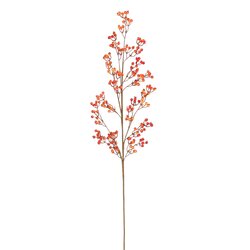 Mica decorations Bessentak oranje glanzend - l135cm