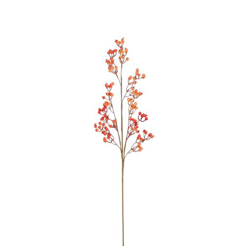 Mica decorations Bessentak oranje glanzend - l85cm