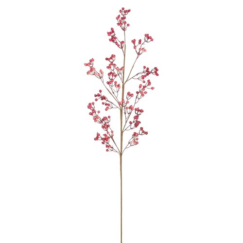 Mica decorations Bessentak roze glanzend - l135cm