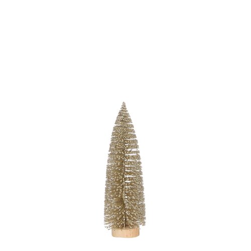 Mica decorations Boom goud - h25xd8cm
