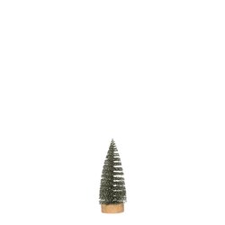 Mica decorations Boom groen - h15xd6cm