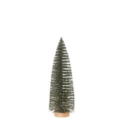 Mica decorations Boom groen - h32xd10cm