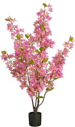 Mica Decorations Bougainvillea In Pot D50H120Cm Roze