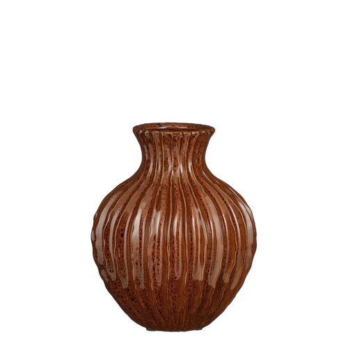 Mica decorations Brook vaas bruin - h25xd21,5cm