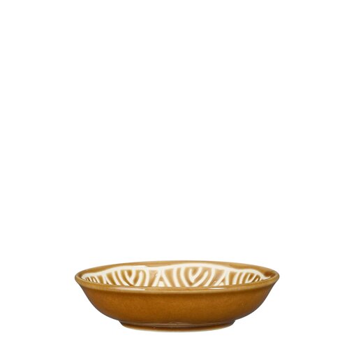 Mica decorations Caja schaal bruin - h2xd9,5cm