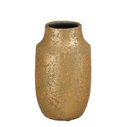 Mica decorations Clemente vaas goud - h30xd18cm