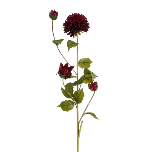 Mica decorations Dahlia bordeaux Real Touch - l68cm