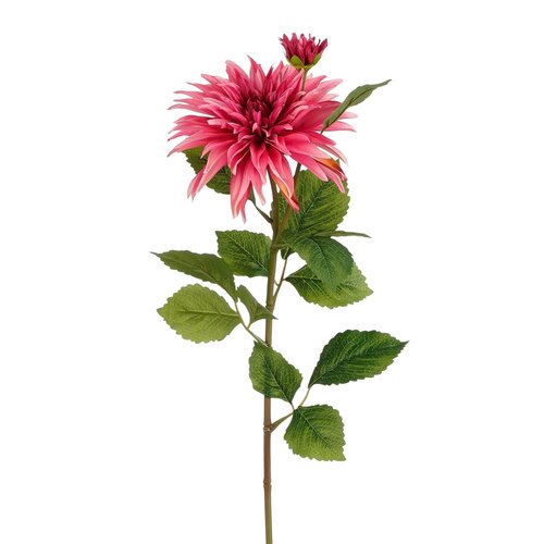 Mica decorations Dahlia d.roze - l74cm