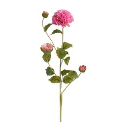 Mica decorations Dahlia oud roze Real Touch - l68cm