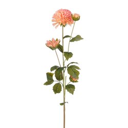 Mica decorations Dahlia roze Real Touch - l68cm