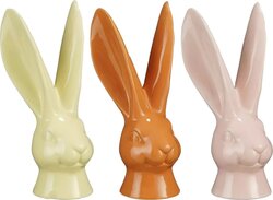 MICA DECORATIONS Deco konijn l12.5b9h19cm l.geel a3