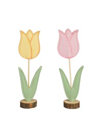 MICA DECORATIONS Deco tulp fsc l8.5b6h29cm geel a2