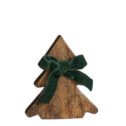 Mica decorations Decoratie boom bruin FSC 100% - l13xb2xh15cm
