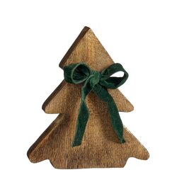 Mica decorations Decoratie boom bruin FSC 100% - l17xb3xh20cm