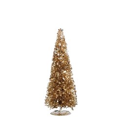 Mica decorations Decoratie boom champagne - h40xd15cm