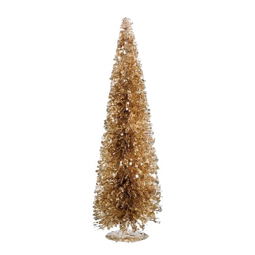 Mica decorations Decoratie boom champagne - h60xd19cm