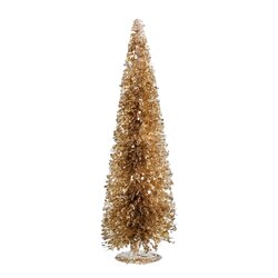 Mica decorations Decoratie boom champagne - h60xd19cm
