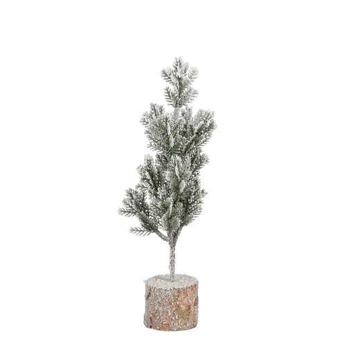 Mica decorations Decoratie boom groen frosted - h24xd8cm