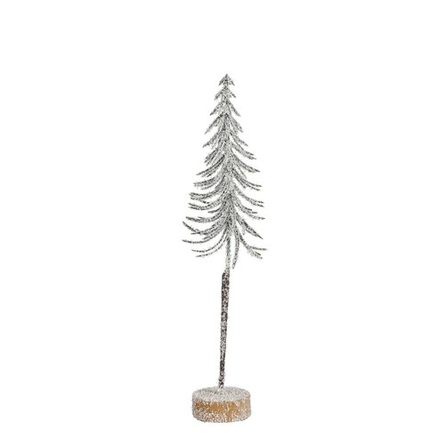 Mica decorations Decoratie boom groen frosted - h30xd6cm