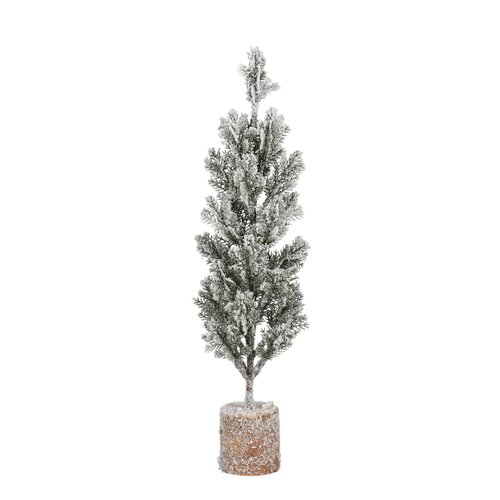 Mica decorations Decoratie boom groen frosted - h35xd9cm