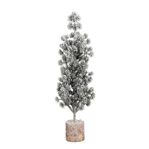 Mica decorations Decoratie boom groen frosted - h35xd9cm