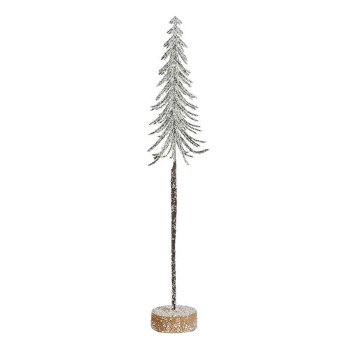 Mica decorations Decoratie boom groen frosted - h36xd7cm