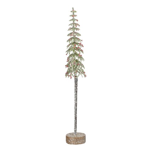 Mica decorations Decoratie boom groen frosted - h36xd7cm